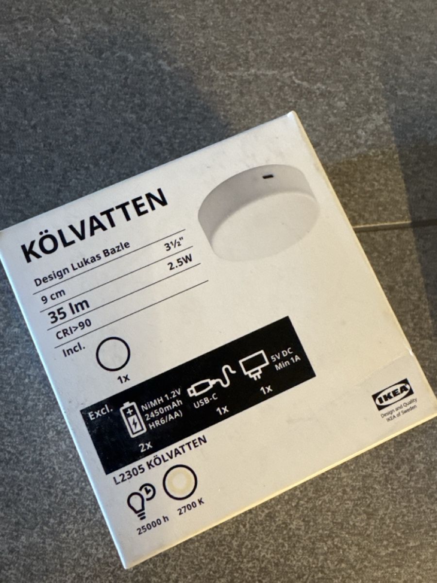 Ikea Lampade: Ikea Kölvatten und grosse LED E27 Leuchte – Usato da Emmetten venduto da cat_7fvq 1