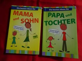 2 Bücher MAMA & SOHN. PAPA & TOCHTER. Preis für beide Bücher