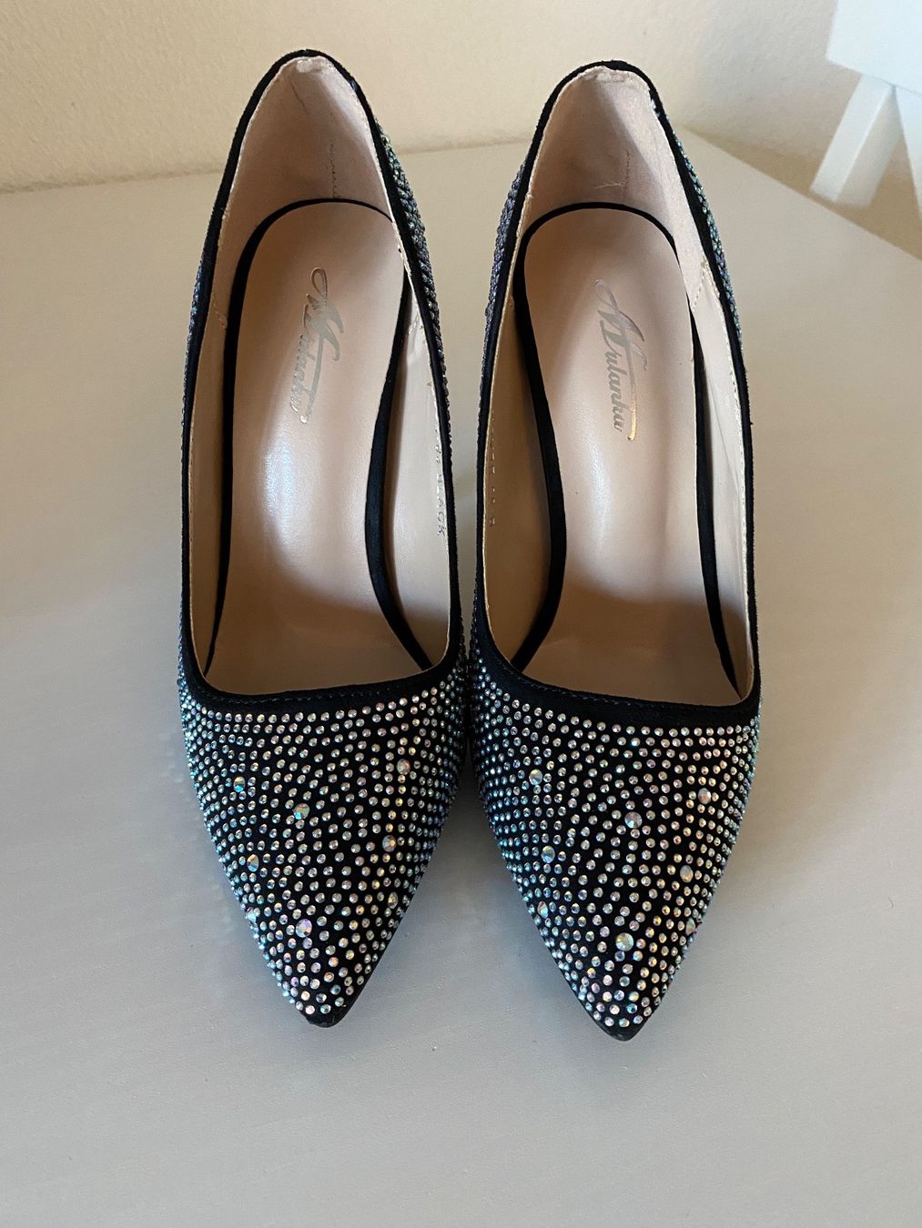 Damenschuhe: High Heels Glitzer Strassbesatz 37 NEU – Neu (gemäss Beschreibung) aus Oberglatt ZH von jul_nhy7 1