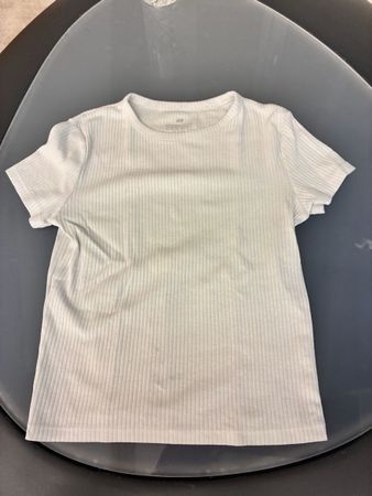 T-shirt H&M côtelé taille 12-14 ans