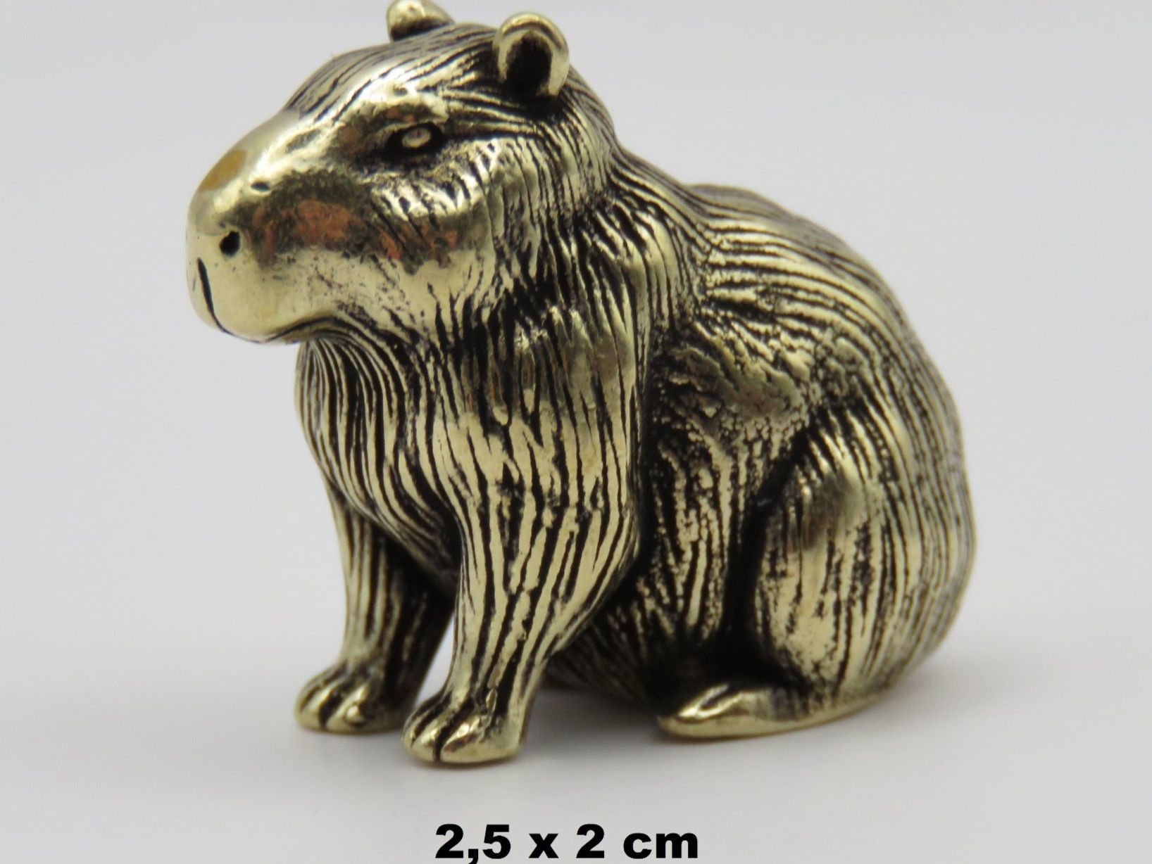 Statuette: CAPYBARA -  Messing Figur - klein aber fein - 2,5x2cm – Nuovo (secondo la descrizione) da Grenchen venduto da Yamahwildstar16