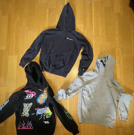 3x Hoodies 2x Champion und 1x Streatwhear