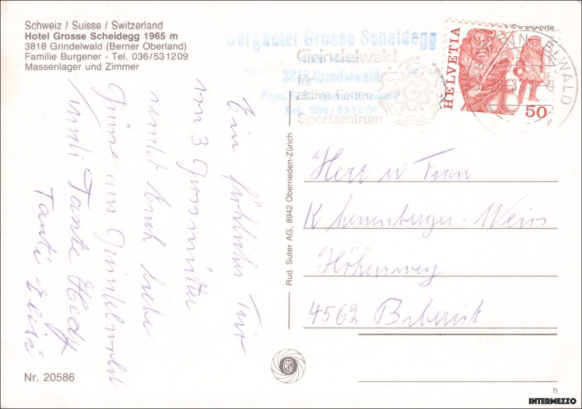 Cartoline postali: Postauto // Postauto Grosse Scheidegg Saurer, FBW etc. PTT – Usato da Basel venduto da intermezzo12 1
