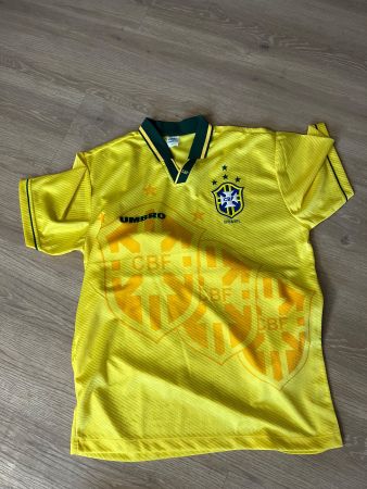 Brasilia Fussballtrikot Umbro Vintage, Gelb, Gr. M/L NEU!