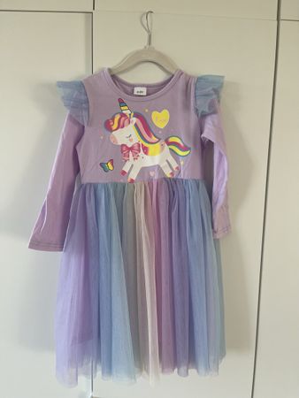 Einhorn Kleid Tüll 104 Mädchen