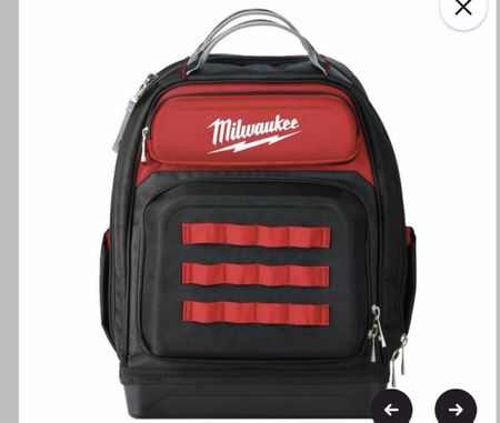 Milwaukee Werkzeugrucksack schwarz rot 
