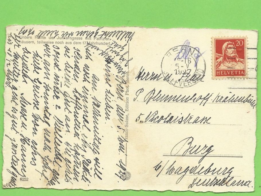 Cartoline postali: Bern: untere Hälfte der Junkergasse – Usato da Zürich venduto da t24_de 1