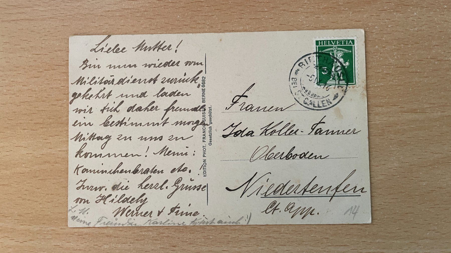 Cartoline postali: Alte Ansichtskarte Drohende Kriegswolken 1916 – Usato da Glattfelden venduto da flomiking 1