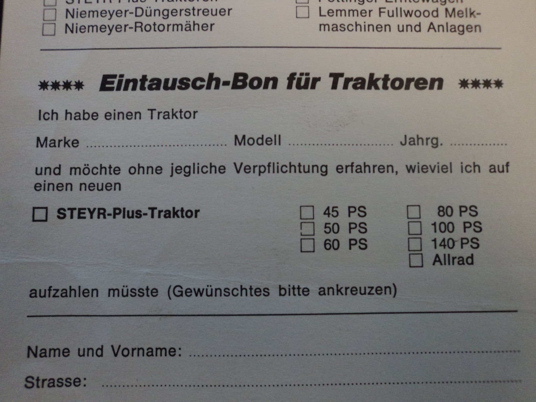 Rapid Dokumente: Prospekt RAPID Antwortkarte 1976 – Gebraucht aus Schwarzenburg von modelCARama 2