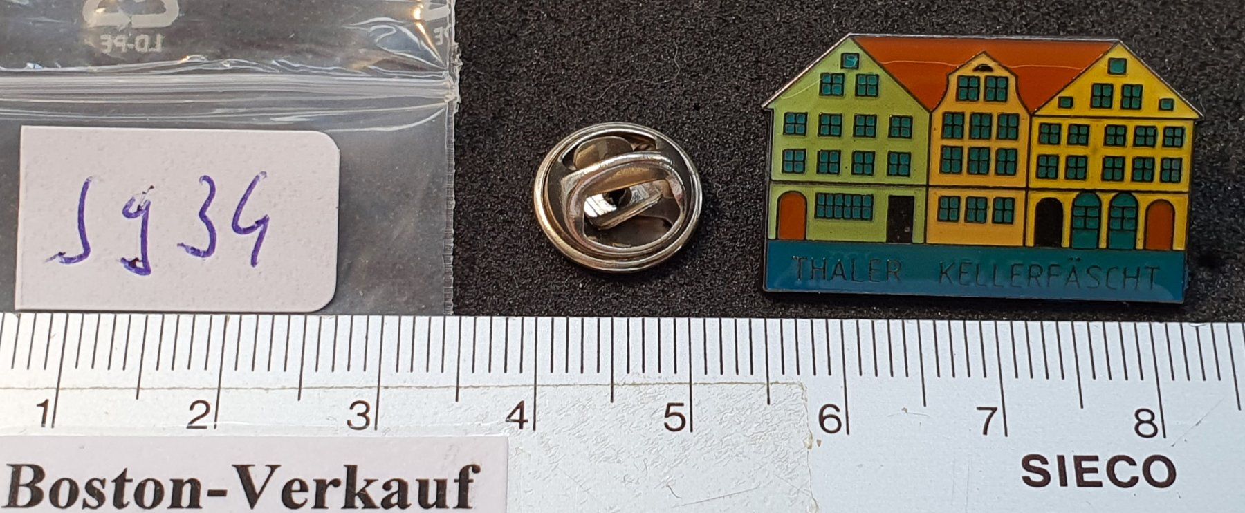 Plaketten & Abzeichen: S934 - Pin Haus Thaler Kellerfäscht – Gebraucht aus Reinach BL von Boston-Verkauf 1