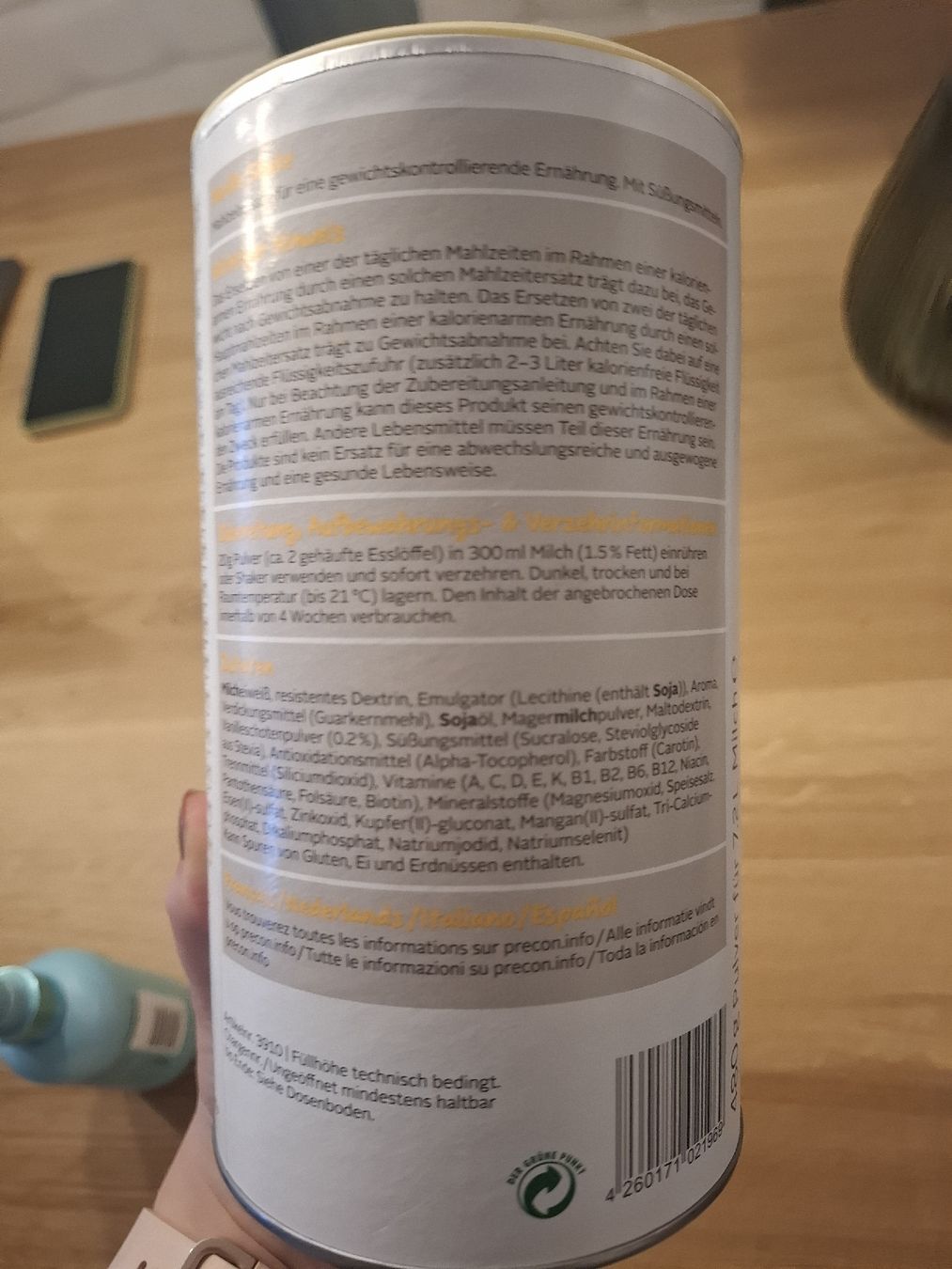 Precon Aliments & Spécialités: Precon Vanille Shake Pulver  – D'occasion à Birsfelden par _ramona_luethi_ 2