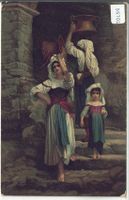 Aug. Ernest Hebert - Die Wasserträgerinnen - Litho