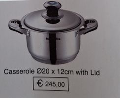 neu: Casserole D=20cm, mit Deckel, Royalty Line Switzerland