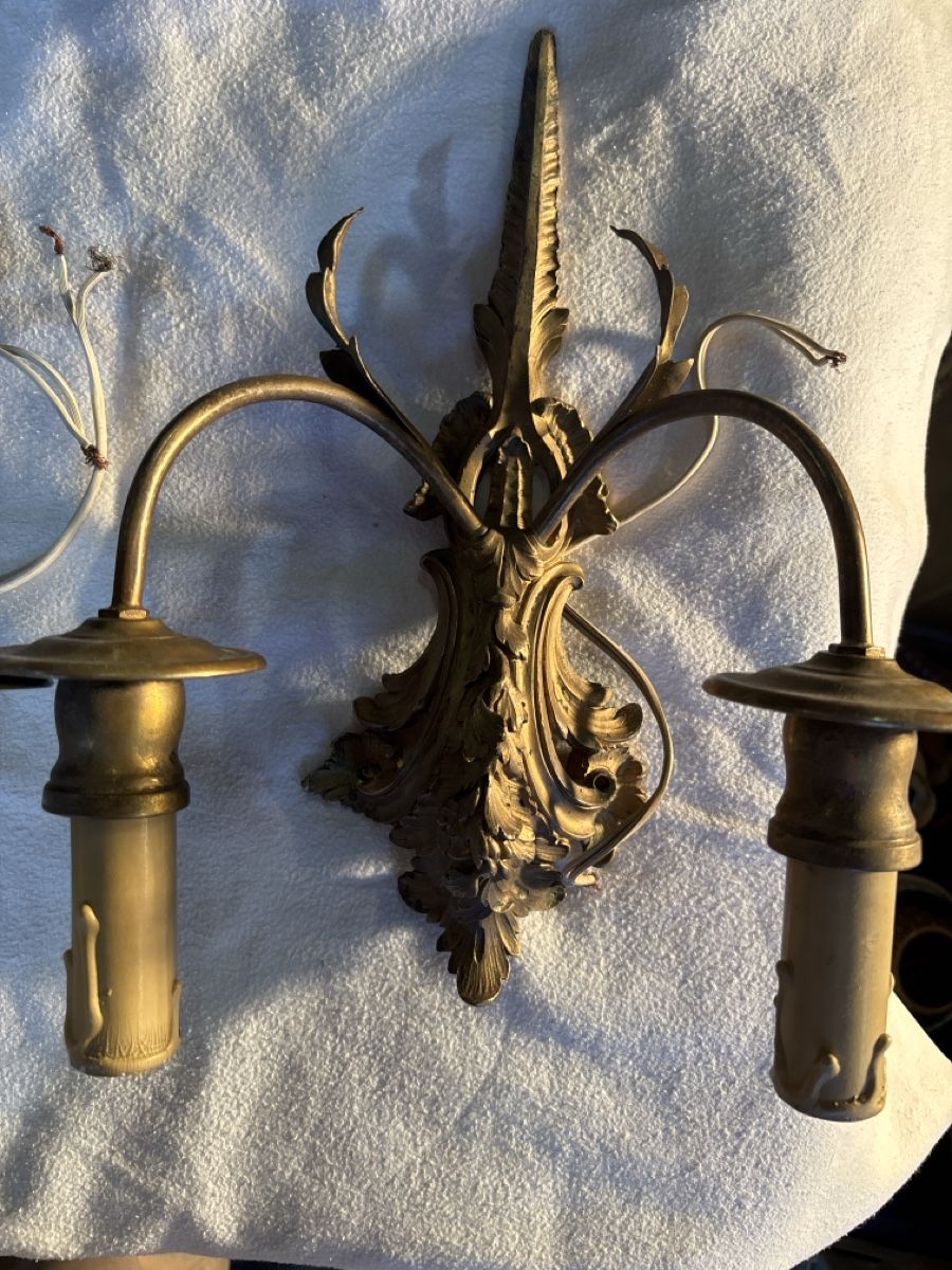 Portacandele: Wandlampen Messing Stil Barock 2 Arme 2 Stk – Usato da Niederhasli venduto da abd_bm8t 1