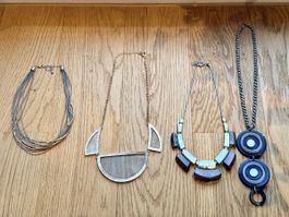 Set of 4 Statement Necklaces – Very Good Condition