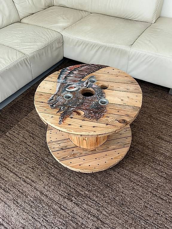 Articoli in legno: Bobine handbemalt, Unikat – Nuovo (secondo la descrizione) da Buttwil venduto da Pixie30