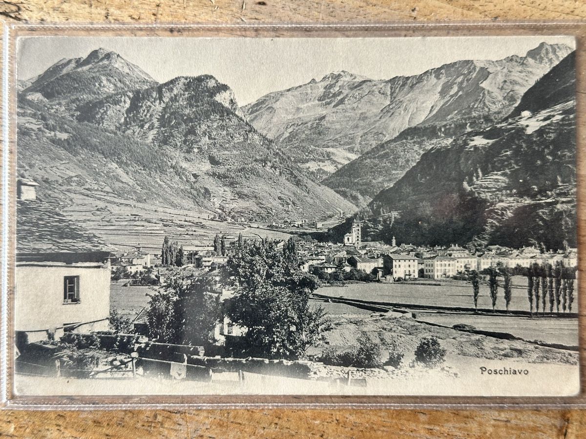 Ansichtskarten: Alte Ansichtskarte Poschiavo um 1900 – Gebraucht aus Berschis von Vild1