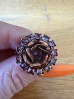 Ring von Pilgrim Rosenform mit Zirkonia Grösse verstellbar