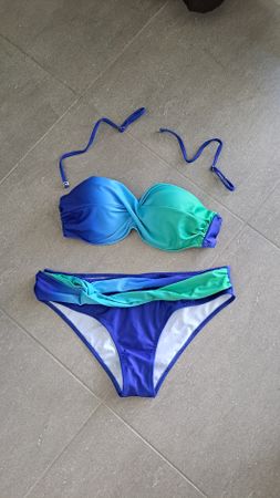Bikini in Blau-Tönen, Grösse L (40)