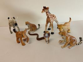 Safari Wild Life Rarität 1996 Set Sammlung Zebra Giraffe Zoo