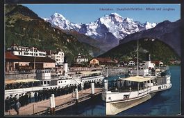 Interlaken, Dampfschiffstation, Mönch u