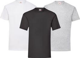 3 Stk. Herren T-Shirts Fruit of the Loom Valueweight Gr.S