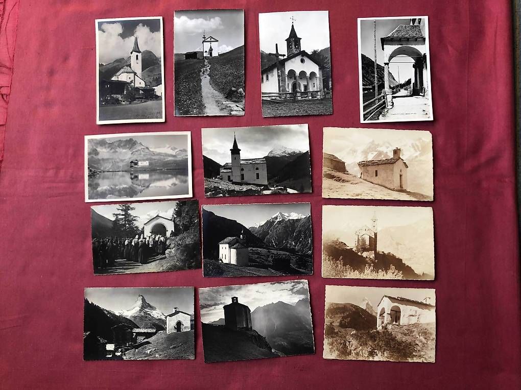Cartoline postali: Cartes postales chapelles - E. Gyger Adelboden – Usato da Chernex venduto da Nouveaunom