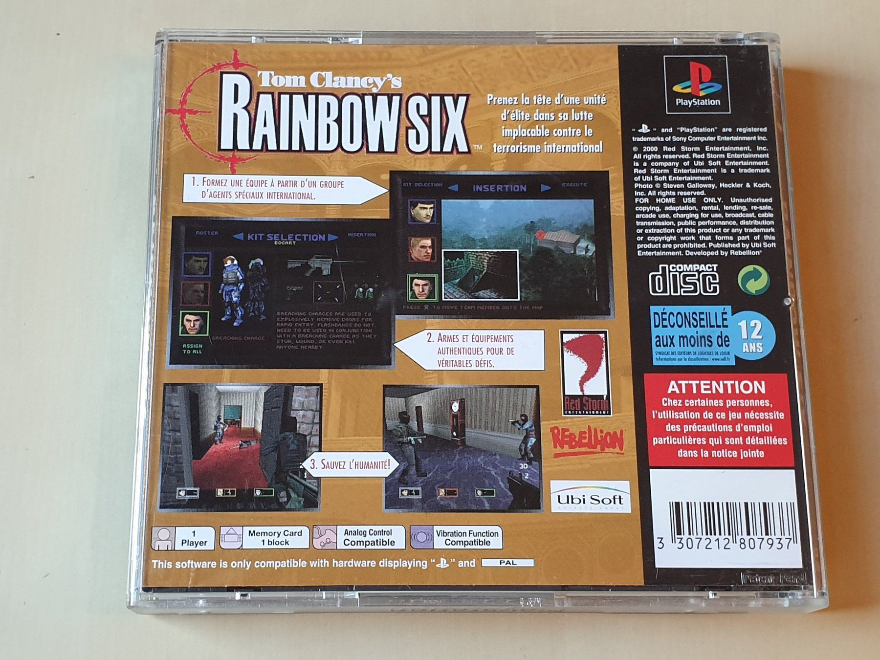 Sony Jeux: Rainbow Six FRA / IT / E – D'occasion à Stansstad par collectorsshop 1