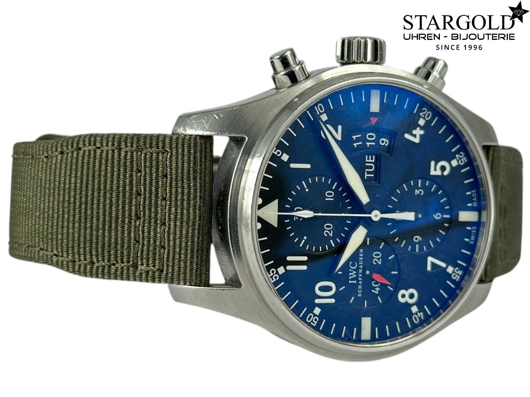 IWC Orologi: IWC Fliegeruhr Chronograph - IW377701 – Usato da Zürich venduto da Stargold-Uhren 3