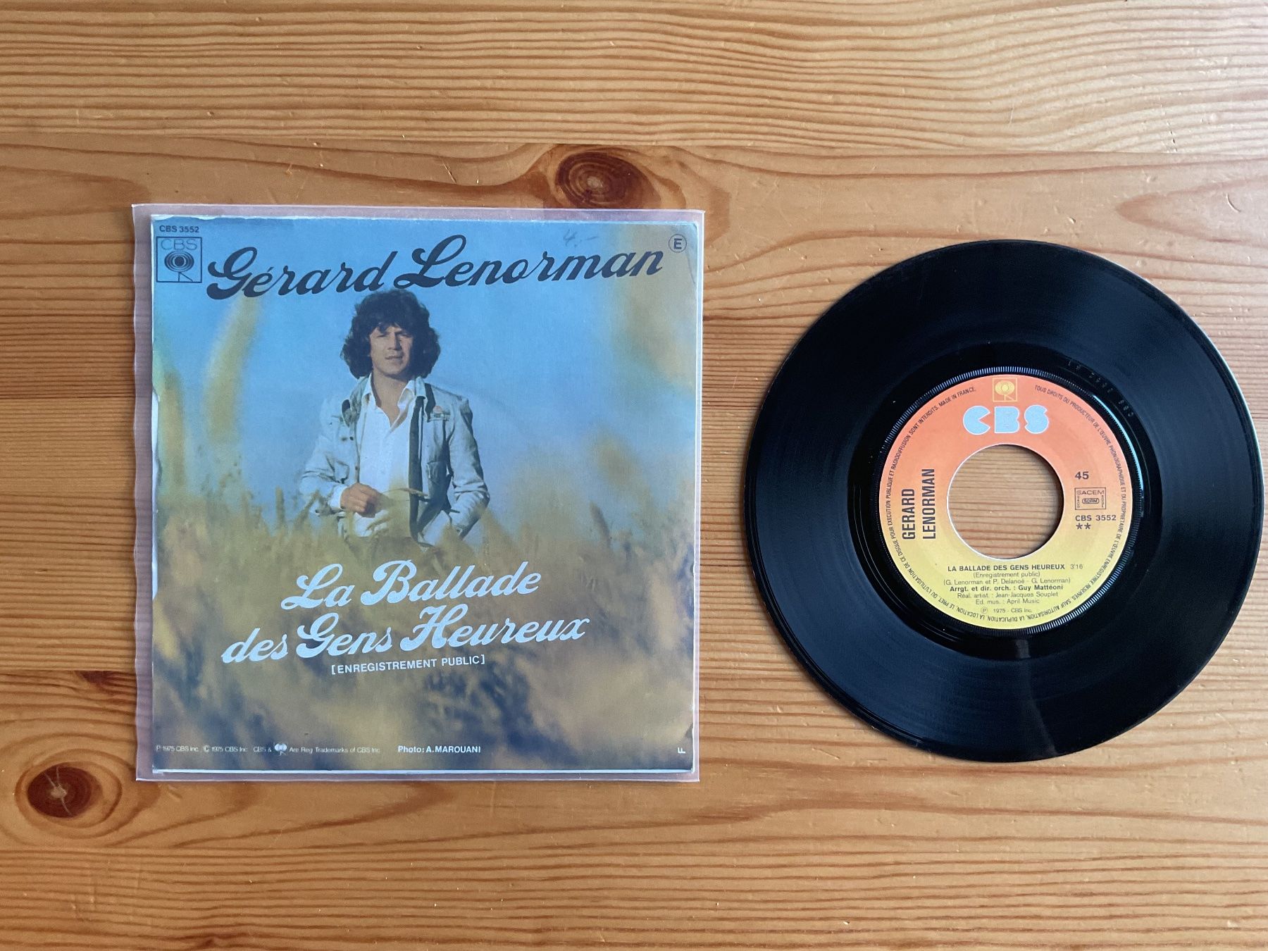 Dischi in vinile: Single 7’’ - Gérard Lenorman / Le funambule – Usato da Ocourt venduto da ocourtois 1