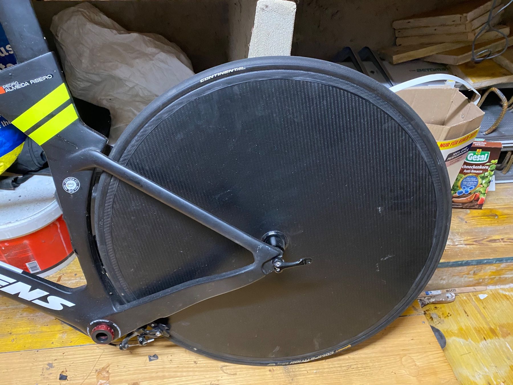 Pneus & Kompletträder: Roue lenticulaire avec boyau continental competition – Gebraucht aus Fontainemelon von ValdeRuz 1