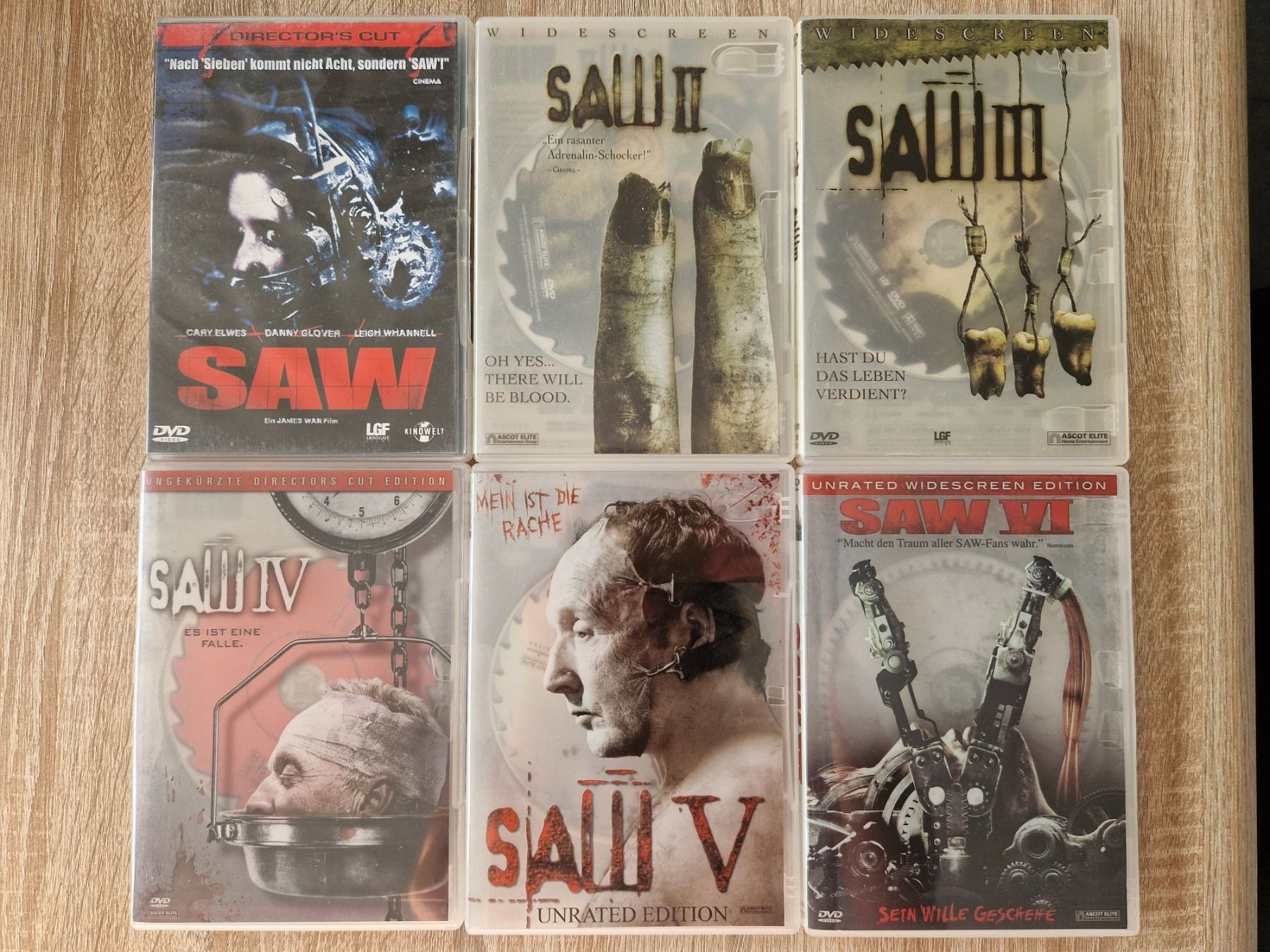 Tutti i DVDs: SAW DVD's Teil 1-6 – Usato da Rebstein venduto da Ajs_Toy_Palast_1