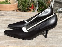 Jil Sander, Pumps (Gr.36) Neu, dunkelbraunes Leder