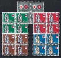 1957  Pro Patria Viererblocks 14981