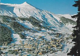Davos Blick auf Parsennbahn GR