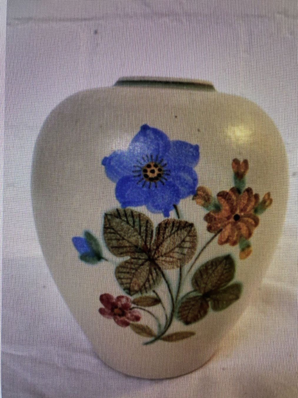 Vasi & Recipienti: Hübsche Keramikvase mit Blumenmuster – Usato da sursee venduto da trilli-tralli 7