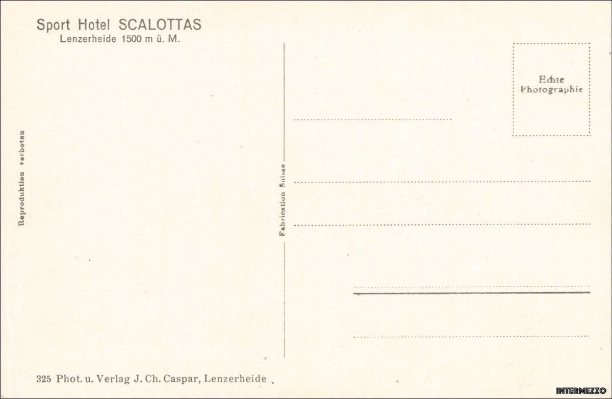Cartoline postali: Lenzerheide // Sport Hotel Scalottas – Usato da Basel venduto da intermezzo12 1