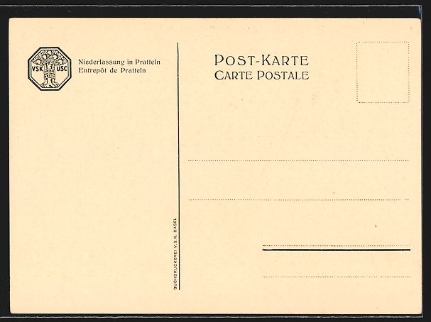 Cartoline postali: Pratteln, VSK-USC-Niederlassung, Eingang – Usato da Berlin venduto da bartko-reher 1