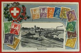 Prägekarte Romanshorn 1913