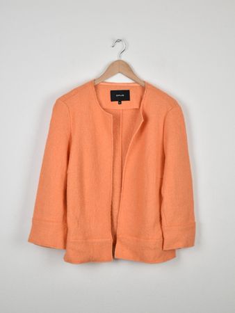 Opus Jacke, Gr.42, orange, neuwertig, Viskose & Wolle
