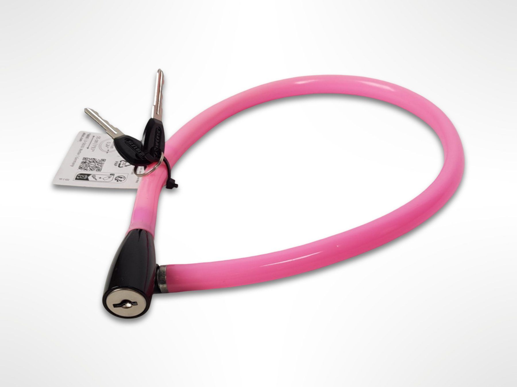 Abus Lucchetti: ABUS Kabelschloss Pink – Nuovo e nell'imballaggio originale da Suhr venduto da Restwert_Suhr