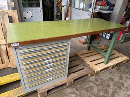 Vidmar Werkbank mit 8er Schubladenstock 199x80x90cm