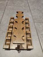 Holz Pfeifenständer Echt Eiche für 10 Pfeifen, Landhaus-Stil