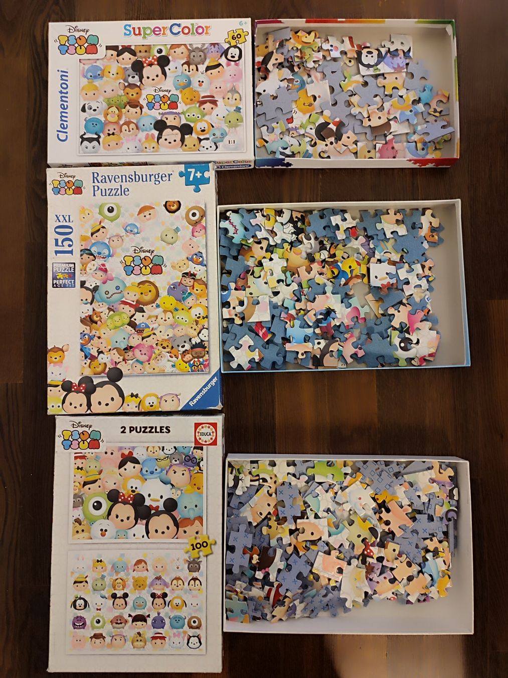 Puzzles: 4 x Disney Tsum Tsum Puzzle Sammlung – Gebraucht aus Bellinzona von Ludocorner 4