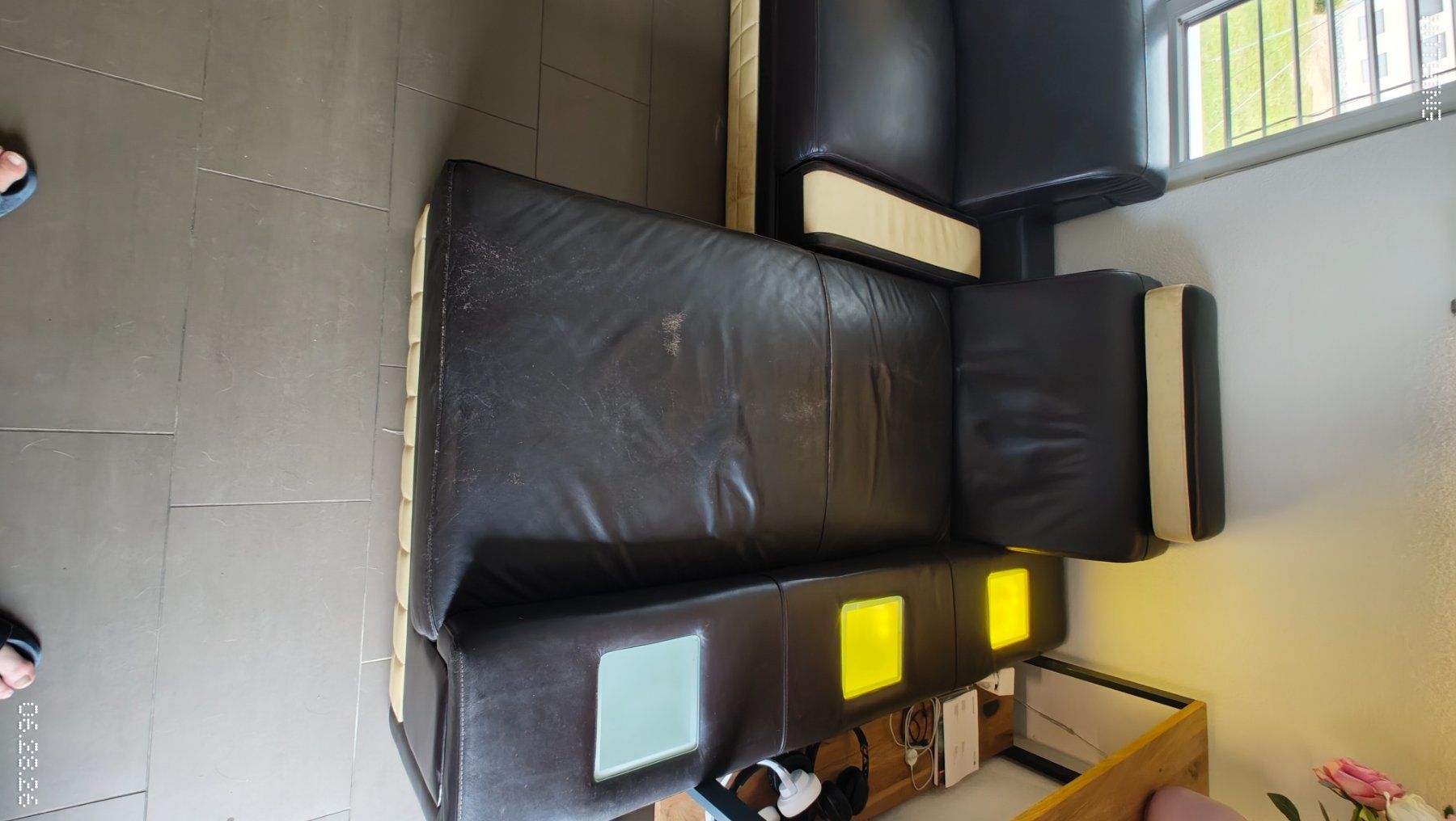 Divani: Grosses Ledersofa – Usato da Hausen venduto da Tebbits 3