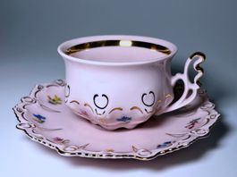 TASSE MIT UNTERTASSE*HAAS & CZJZEK*1960ER*2ER SET*****