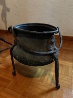 Antiker Dreibeintopf / Grapen (Bronze & Eisen)  18./19. Jh.