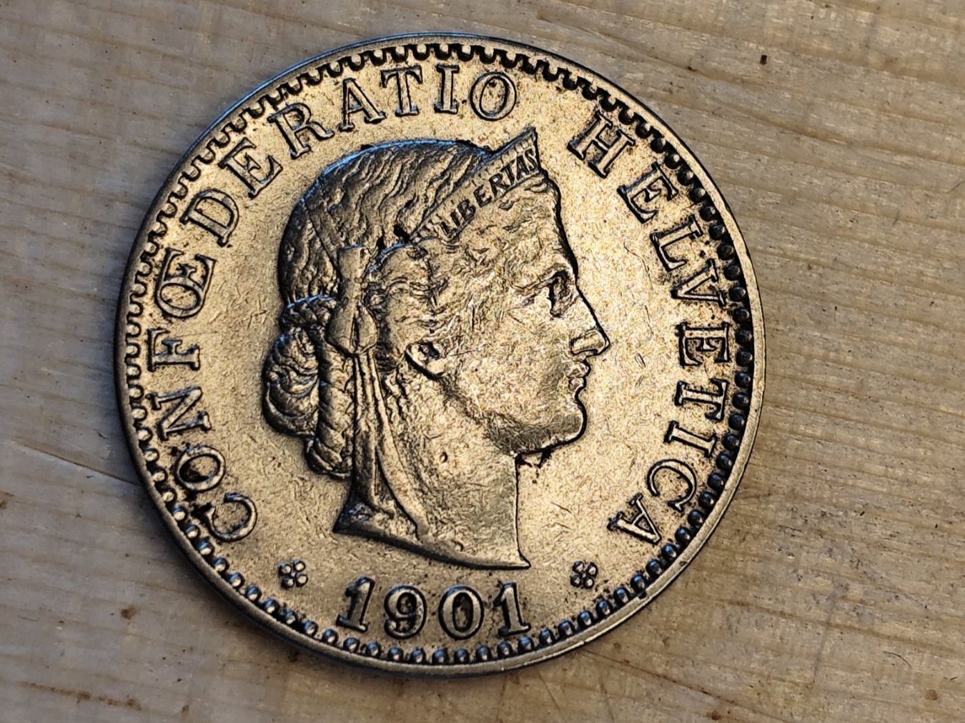 Alle Münzen: ==> 20 Rp 1901 ss <== – Gebraucht aus Bern von b.man_is_back
