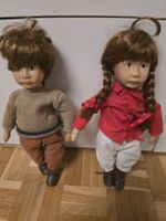 Original Heidiland Holzpuppen, Junge & Mädchen, Top Zustand