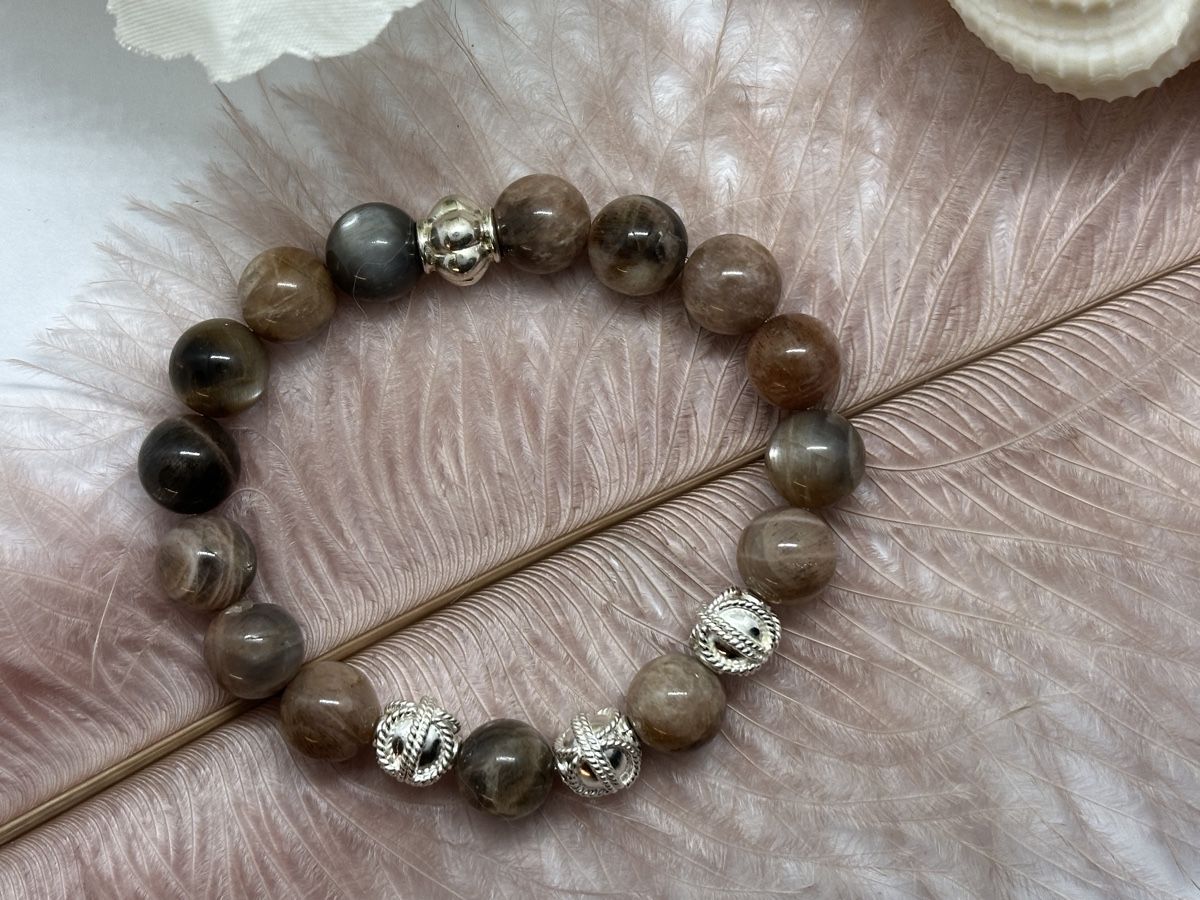 Bracciali & Braccialetti: Sonnenstein Armband mit Silber – Nuovo e nell'imballaggio originale da Niederglatt ZH venduto da Silberschmuck-design 1
